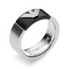 Emporio Armani Eagle Logo Ring in Silver for Men - Lyst