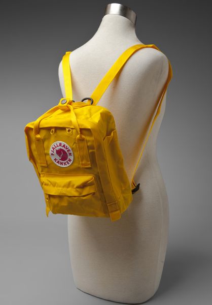 warm yellow kanken mini