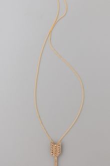 House Of Harlow Pave Arrow Drop Necklace - Lyst