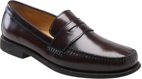 Johnston  Murphy Ainsworth Penny Loafer in Black for Men (cordovan ...