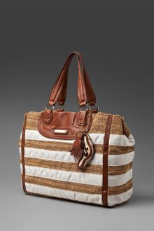 Juicy Couture Sunday Straw Lurex Tote - Lyst