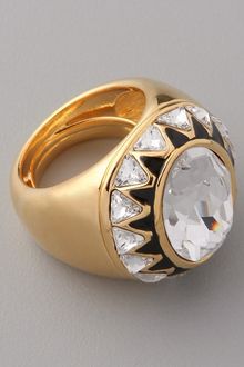 Kenneth Jay Lane Polished Enamel Ring - Lyst