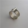 Lauraberrutti Sterling Silver Ring with 2 Pearls in Silver - Lyst