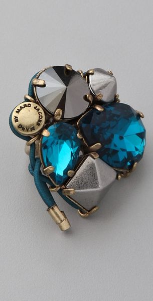 Marc By Marc Jacobs Claude Cording Ring in Blue (turquoise) - Lyst