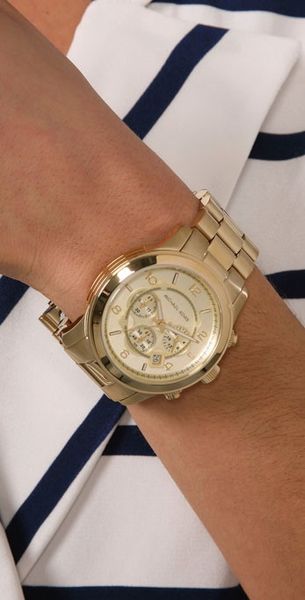 Michael Kors Mens Oversized Watch in Gold for Men