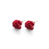 Mojee Design Red Coral Rose Earring in Red - Lyst