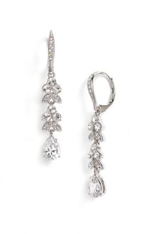 Nadri Leaf & Pear Drop Earrings - Lyst