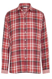 Oliver Spencer Red Plaid Contrast Cuff Shirt - Lyst