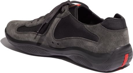 prada americas cup suede sneaker