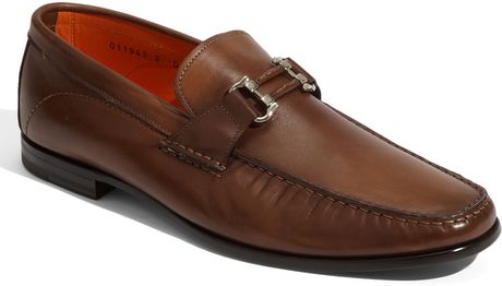 Santoni Payton Slipon in Brown for Men - Lyst