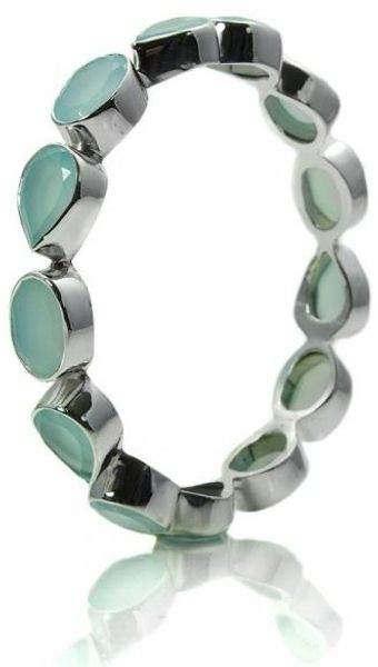Sikara & Co. Sikaras Peacock Single Line Bracelet (aqua Chalce - Lyst