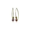 Sikara & Co. Sikaras 18k Vermeil Euro Pin Drop Pearl Earrings in White (pearl) - Lyst