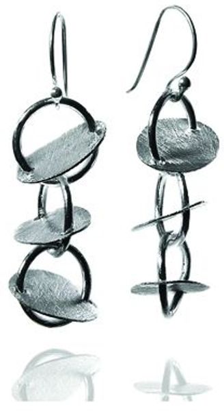Sikara & Co. Sikaras Three Disc Earrings Drops - Lyst