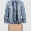 Stefanel Denim Shirts in Blue - Lyst