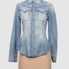 Stefanel Denim Shirts in Blue - Lyst