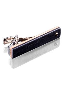 Sticks & Stones Accessories Black Ebony | Tie Bar W/ Black Diamond - Lyst