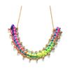 Yuen London Rainbow Satin Curve Necklace