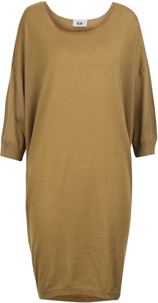 Acne Camel Wham Merino Wool Jumper in Beige (camel) - Lyst