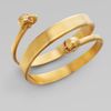 Alexander Mcqueen New Twin Cuff Bracelet/old Gold in Gold - Lyst