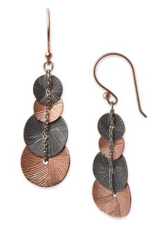 Argento Vivo Blossom Linear Disc Earrings - Lyst