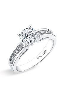 Bony Levy Bridal Channel Set Diamond Semi Mount Ring (nordstrom Exclusive) - Lyst