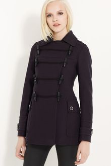 Burberry Brit Toggle Front Coat - Lyst