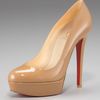 Christian Louboutin Bianca Patent Platform Pump in Red - Lyst