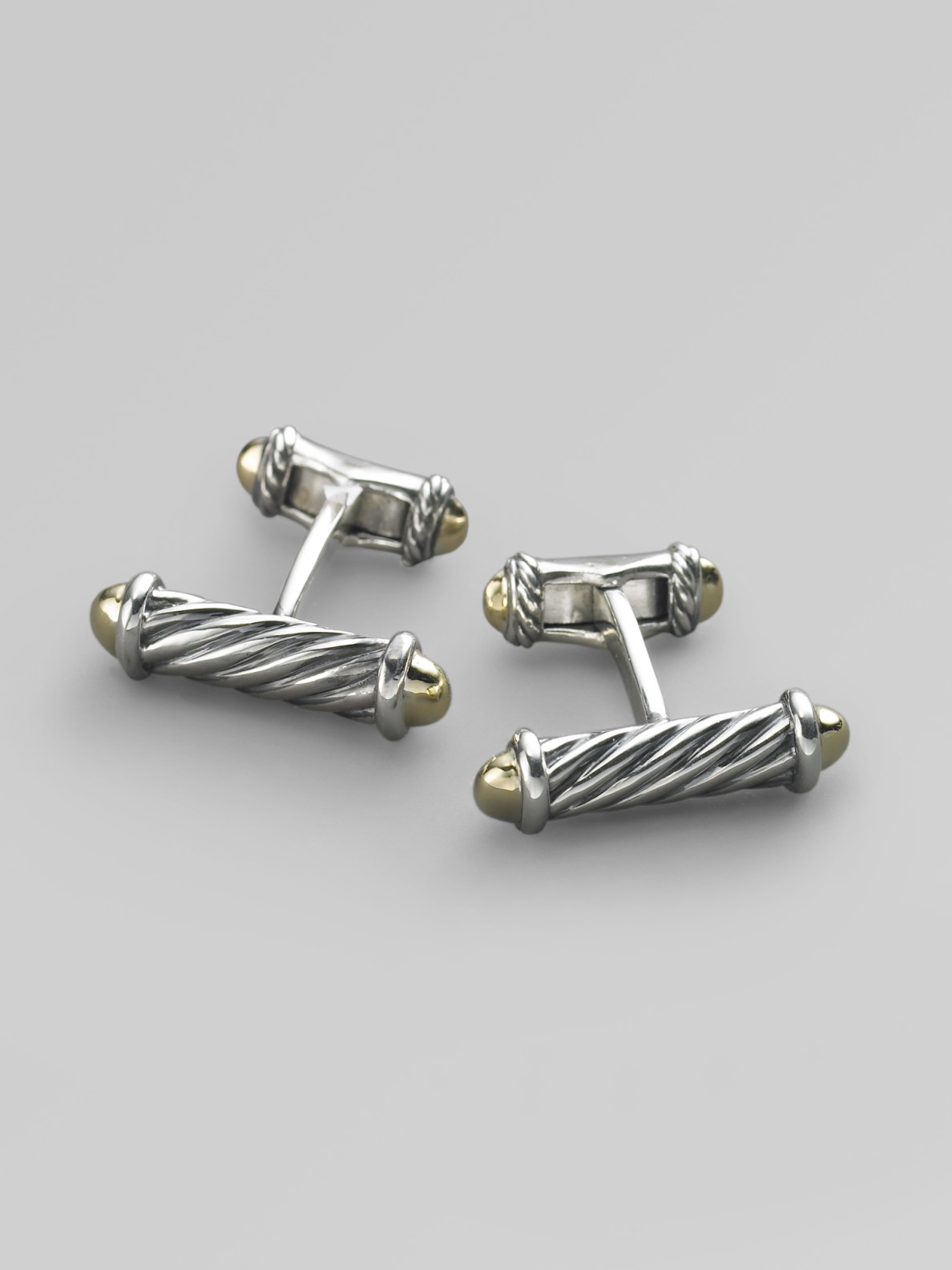 David Yurman Cable Cuff Links in Silver for Men Lyst