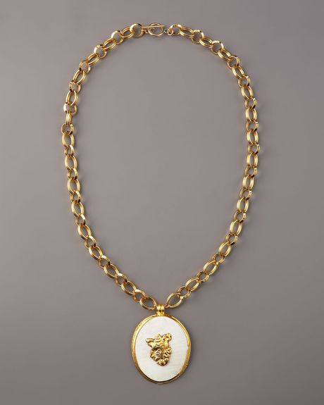 Devon Leigh Elephant Pendant Necklace in Gold (multi) - Lyst