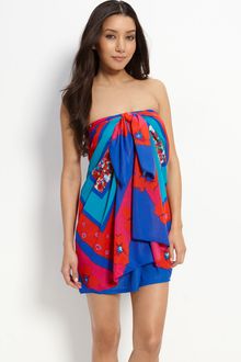 DKNY Floral Scarf Convertible Cover-up - Lyst