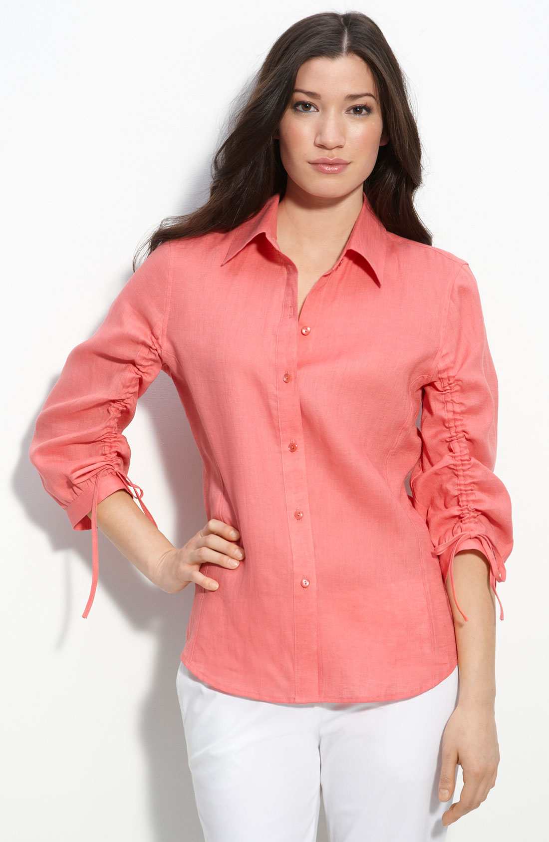 foxcroft linen shirts