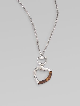 Gucci Sterling Silver & Bamboo Necklace - Lyst