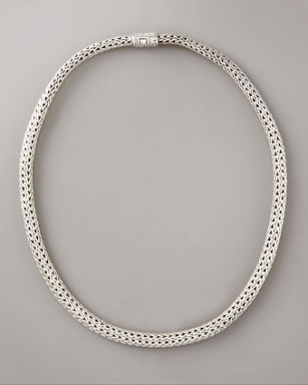  Small Classic Chain Necklace with Chain Clasp 
