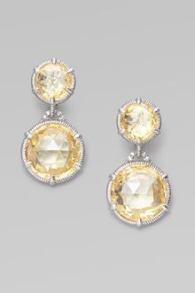 Judith Ripka Canary Crystal White Sapphire Sterling Silver Earrings - Lyst