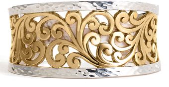 Lois Hill 2-Tone Medium Scroll Cuff - Lyst