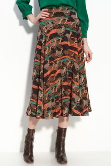 Marc By Marc Jacobs Running Impala Silk Midi Skirt - Lyst