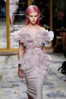 Marchesa Spring 2012 Lilac Sculpted Dress - Lyst