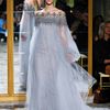 Marchesa Spring 2012 Lilac Chiffon Gown in Gray - Lyst
