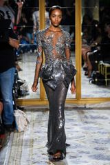 Marchesa Spring 2012 Silver Iridescent Gown 