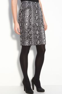 Michael by Michael Kors Python Print Skirt - Lyst