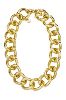 Michael Kors Link Necklace, Golden - Lyst