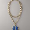 Paige Novick Lapis Pendant Necklace in Blue (multi) - Lyst
