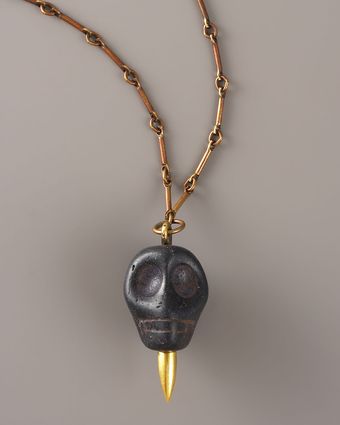 Pamela Love Skull Pendant Necklace, 20l - Lyst