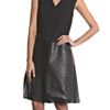 Raoul Leather and Wool Dress in Black - Lyst