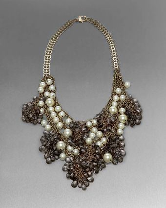 St. John Beaded Statement Necklace - Lyst