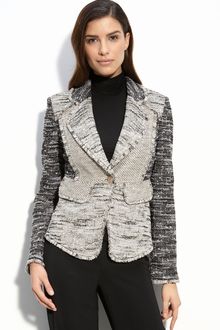 St. John Collection Patchwork Tweed Knit Jacket - Lyst