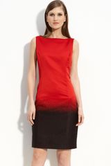 St. John Collection Mohair Dégradé Dress