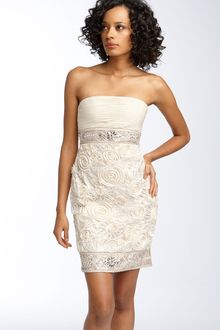 Sue Wong Beaded Strapless Dress - Lyst