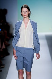 Tibi Spring 2012 Blue Tailored Jacket - Lyst