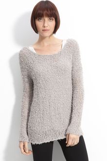 Vince Metallic Knit Sweater - Lyst
